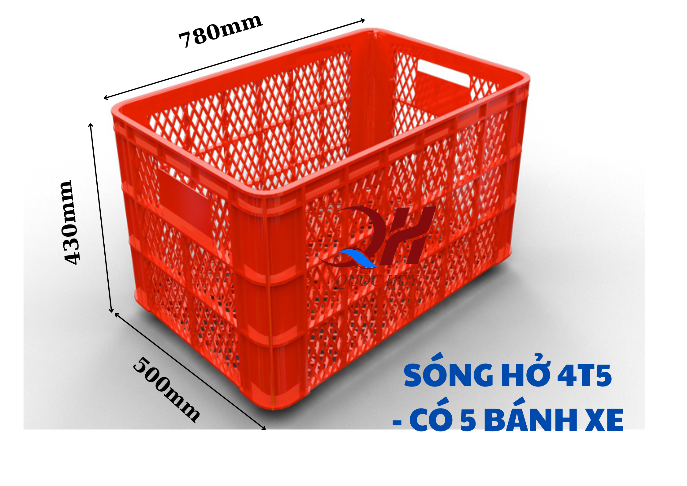 sóng nhựạ 5 bánh xe mới