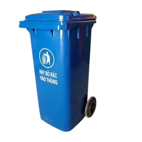 THÙNG RÁC 120L - XANH DƯƠNG HDPE