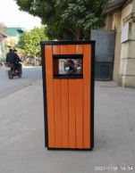 Thùng Rác Công Cộng Inox - 1B