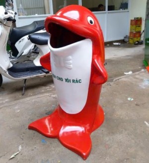 Thùng rác cá heo