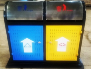 Thùng rác inox 2 ngăn