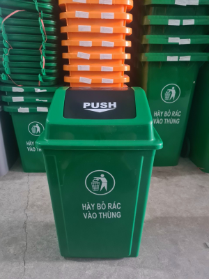 THÙNG RÁC NHỰA 20L NẮP LẬT PUSH